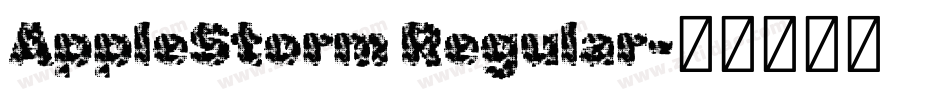 AppleStorm Regular字体转换